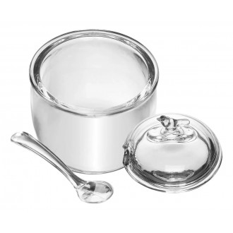 Açucareiro C/ Colher Tampa Bird 150ml Cristal Ecológico Wolff Açucareiro C/ Colher Tampa Bird 150ml Cristal Ecológico Wolff